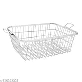 Stainless steel dish drainer rack with tray & cutlery holder, kitchen utensil drying stand (22L x 17W x 9H inches), large capacity for various sizes and depths, beautiful addition to kitchen countertops